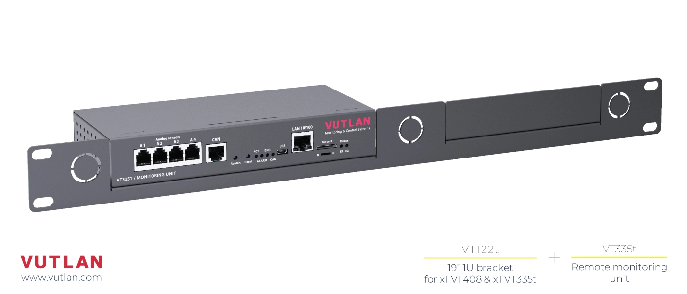 VT122T 19inch 1U bracket for